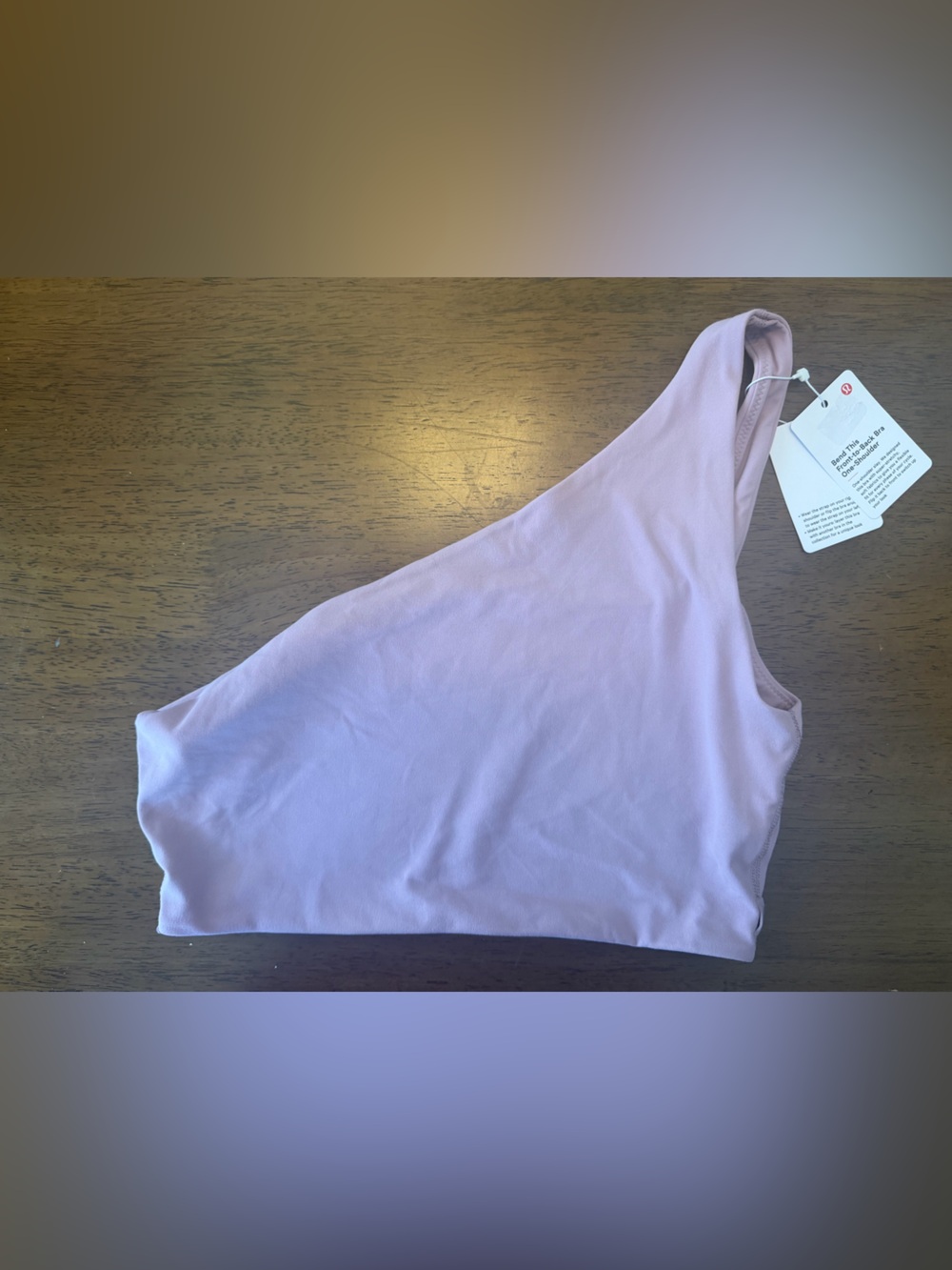 lululemon athletica Bend This One-Shoulder Sports Bra in Dusty Rose S/M - Picture 2 of 11